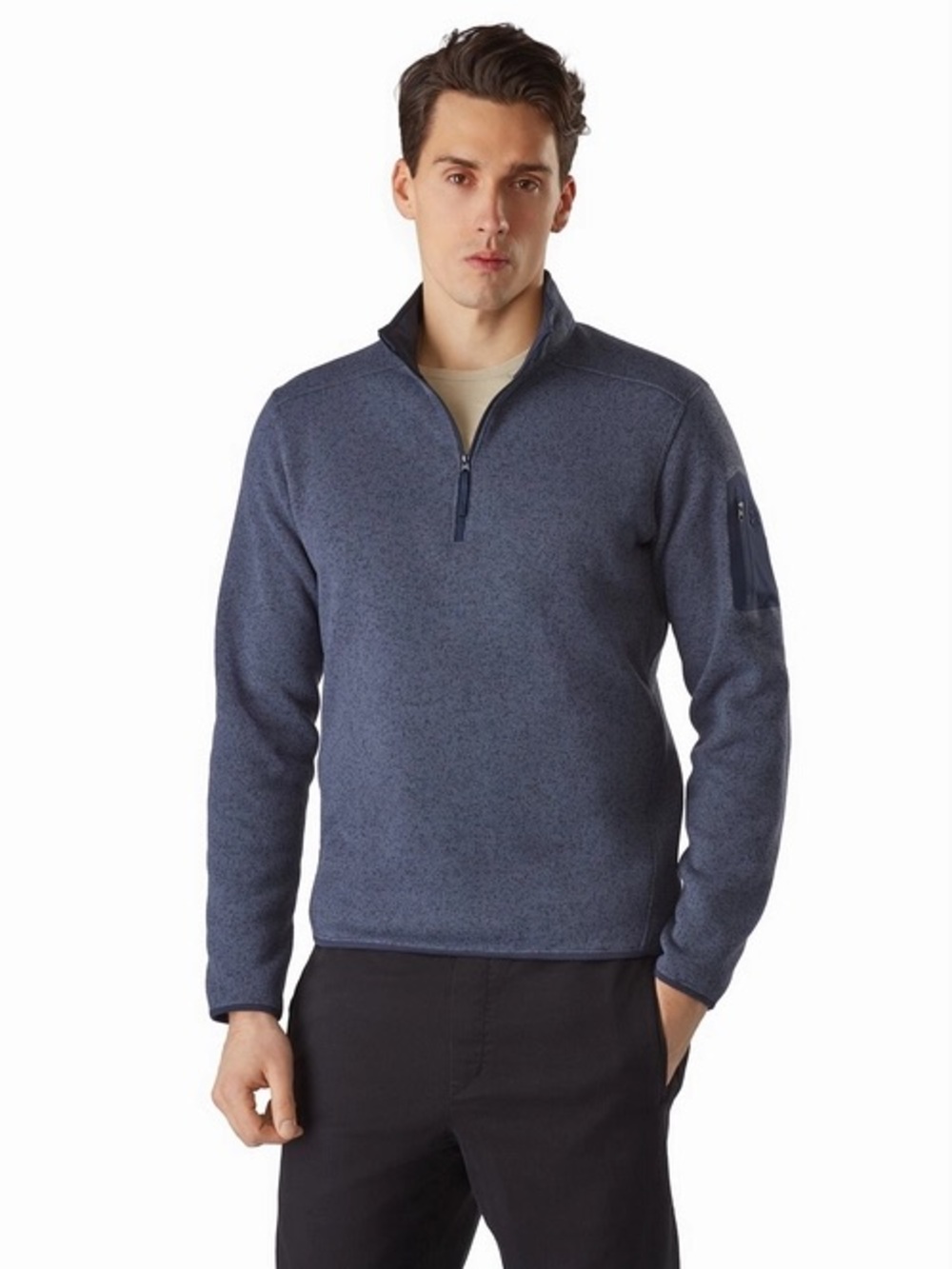 ARC'TERYX MEN'S COVERT HALF-ZIP NECK PULLOVER, Navy